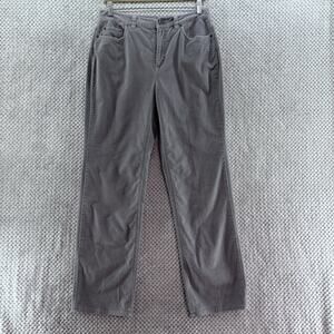 VTG Talbots Jeans Womens 8 Light Gray Velour Stretch Mid Rise Straight Leg